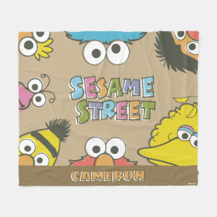 Vintage Sesame Street-vrienden Fleece Deken