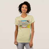 Vintage Sesame Street-vrienden T-shirt (Voorkant volledig)