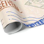 Vintage set vintage postage stamps from countries cadeaupapier (Rol Hoek)