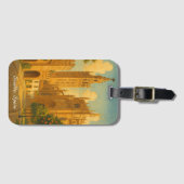 Vintage Seville Spain Andalusia Travel Bagagelabel (Voorkant (horizontaal))