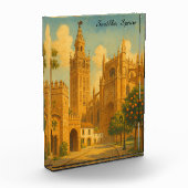 Vintage Seville Spain Andalusia Travel Fotoblokken (Links)