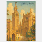 Vintage Seville Spain Andalusia Travel Magneet (Voorkant)