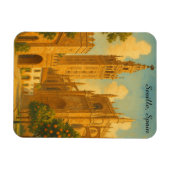 Vintage Seville Spain Andalusia Travel Magneet (Horizontaal)