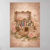 Vintage Sewing Box Poster (Voorkant)