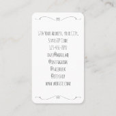 Vintage Sewing Machine Handcrafted By Visitekaartje (Achterkant)