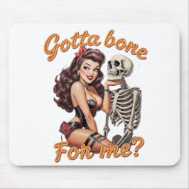 Vintage Sexy Halloween– "Got a Bone for Me ?" Muismat