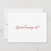 Vintage sfeer bloemkunst Retouradreslabel RSVP Kaartje (Achterkant)