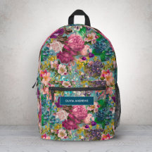 Vintage Shabby Chic Blauwe Roze Bloemrozen