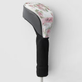 Vintage Shabby Chic Bloemen-Personalized Golfheadcover (Schuin)