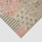 Vintage Shabby Chic Cherry Floral collage Tissuepapier (Detail)