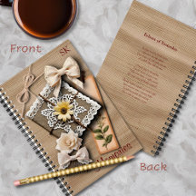 Vintage Shabby Chic en Strikjes op Jute Herinnerin
