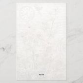 Vintage Shabby Chic ontwerp briefpapier (Achterkant)