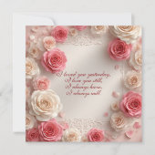 Vintage Shabby Chic Pastel Roses Soulmate Timeless (Voorkant)