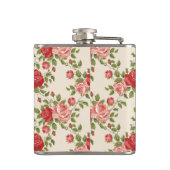 Vintage Shabby Chic Roses Pattern Heupfles (Achterkant)