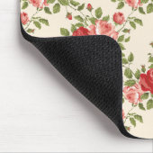 Vintage Shabby Chic Rozen Patroon Muismat (Hoek)