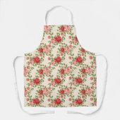 Vintage Shabby Chic Rozen Patroon Schort (Voorkant)