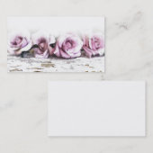 Vintage Shabby Chic Rozen Visitekaartjes (Voorkant / Achterkant)