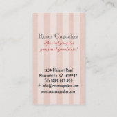 Vintage Shabby Rozen Visitekaartje (Achterkant)