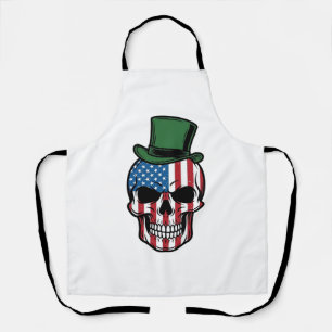 Vintage Shamrock Schedel Vlag Vector Design_1 Schort