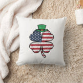 Vintage Shamrock Vlag St. Patrick's Dag Kussen (Deken)