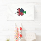 Vintage Shamrock Vlag St. Patricks Dag Spandoek (Insitu)