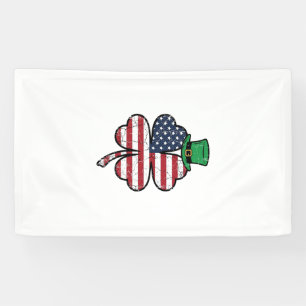 Vintage Shamrock Vlag St. Patricks Dag Spandoek