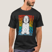 Vintage Sheepadoodle Premium T-shirt (Voorkant)