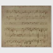 Vintage sheet music background cadeaupapier (Vlak)