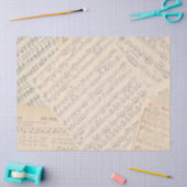 Vintage Sheet Music Wedding Tissuepapier (Craft)