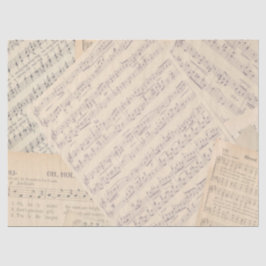 Vintage Sheet Music Wedding Tissuepapier