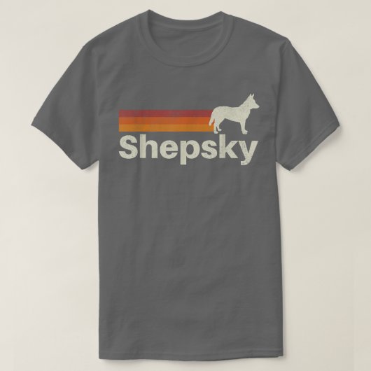 Vintage Shepsky Retro mam T-shirt (Design voorkant)
