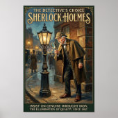 Vintage Sherlock Holmes-advertentie Poster (Voorkant)