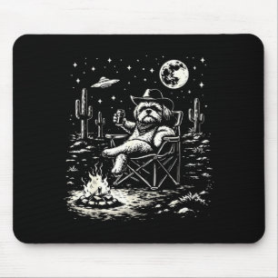 Vintage shih tzu ufo western muismat