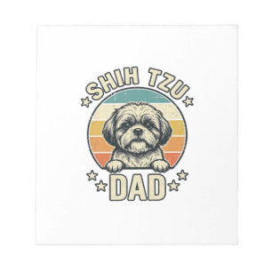 Vintage Shih Tzu Vader Hond Liefhebber Shirt Ontwe Notitieblok