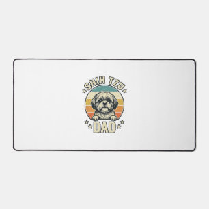 Vintage Shih Tzu Vader Shirt Ontwerp voor Hondenli Bureaumat