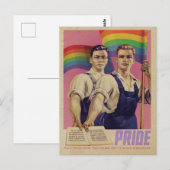 Vintage SHOUT IT Pride Briefkaart (Voorkant / Achterkant)