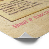 Vintage SHOUT IT Pride Poster (Hoek)