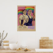 Vintage SHOUT IT Pride Poster (Keuken)