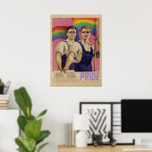 Vintage SHOUT IT Pride Poster (Thuiskantoor)