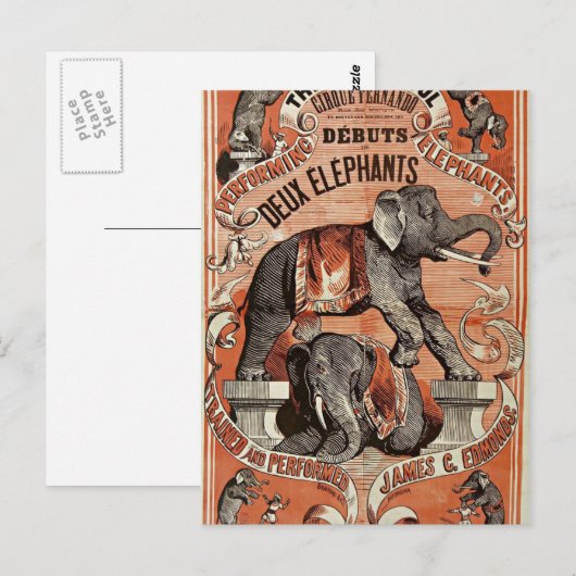 vintage show briefkaart (Voorkant / Achterkant)