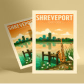 Vintage Shreveport Louisiana Briefkaart