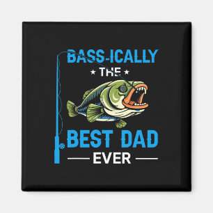 Vintage Sically Beste Papa Ooit Visser Vaderdag Magneet