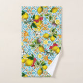 Vintage Siciliaanse tuin voor citroenen Bad Handdoek (Handdoek)