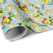 Vintage Siciliaanse tuin voor citroenen Cadeaupapier (Rol Hoek)