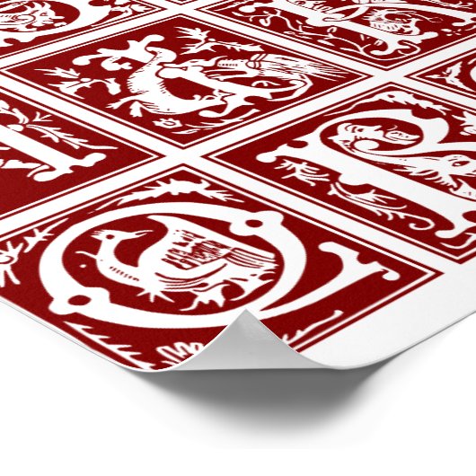 Vintage Sierletters - Print (Hoek)