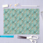 Vintage Sierlijk Gouden Monogram B Tissuepapier (Craft)