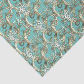 Vintage Sierlijk Gouden Monogram E Tissuepapier (Detail)