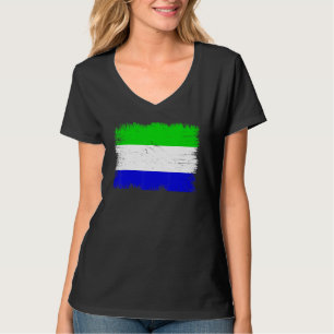 Vintage Sierra Leone-vlag Sierra Leoonse Onafhanke T-shirt