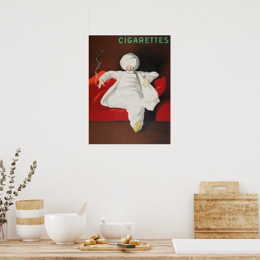 Vintage Sigaretten Advertisement Poster (Keuken)