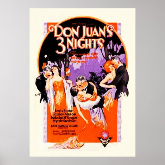 Vintage Silent Film Poster (Voorkant)